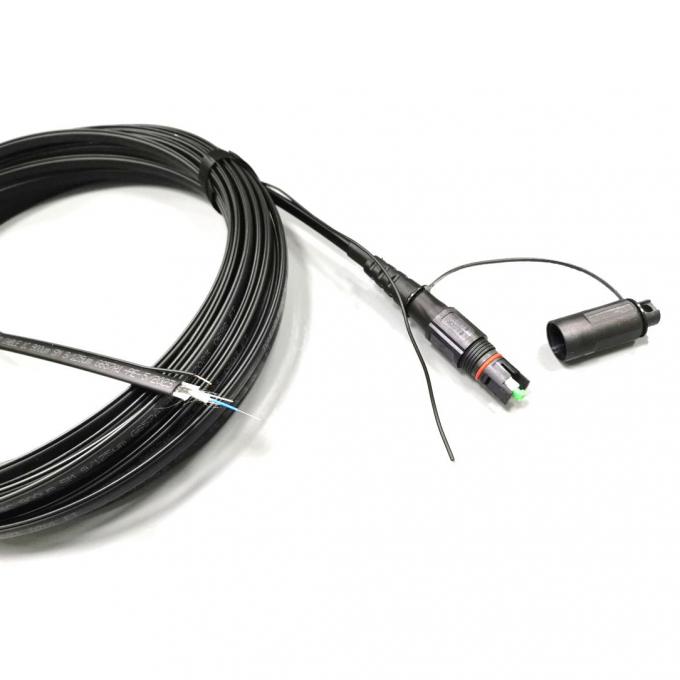 สายแพทช์คอร์ดไฟเบอร์ออปติกแบบแบนดรอป FTTH Corning Opti-Tap ที่มีโทน 1