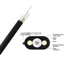 Toneable Dielectric Aerial Fiber Drop Cable FTTP  With 24AWG Copper Wire